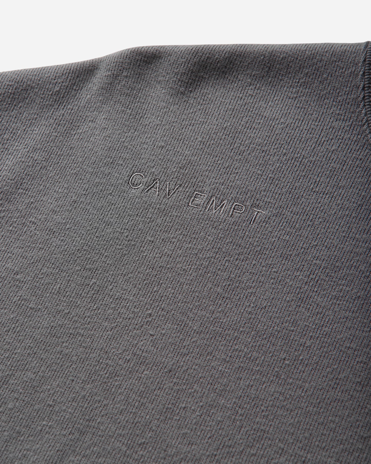 Cav Empt Dbl Knit Short Sleeve Crew Neck Khaki Sweatshirts Crewneck CES29CS23 KHAKI