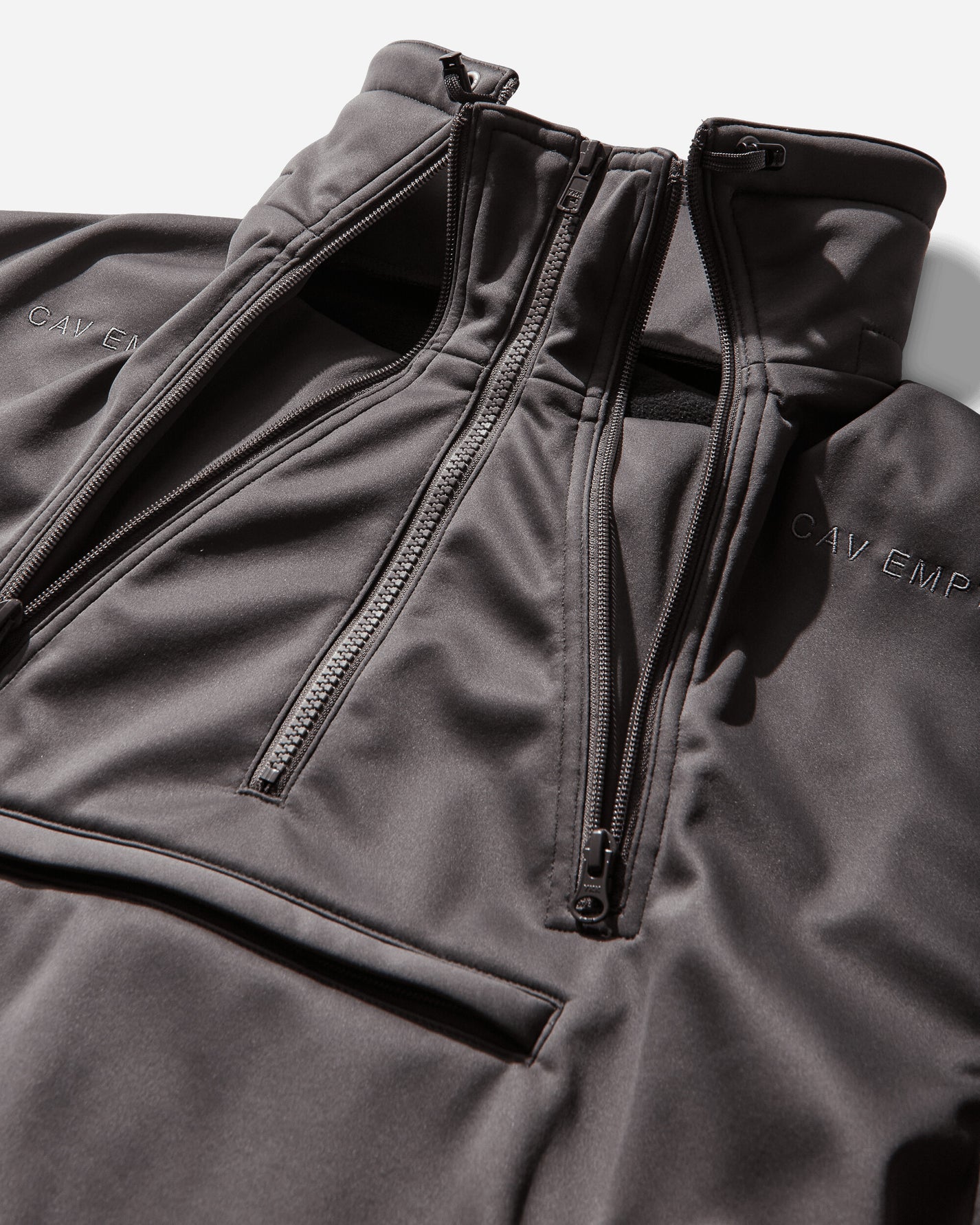 Cav Empt Fleece Back Half Zip Grey Sweatshirts Crewneck CES29CS15 GREY