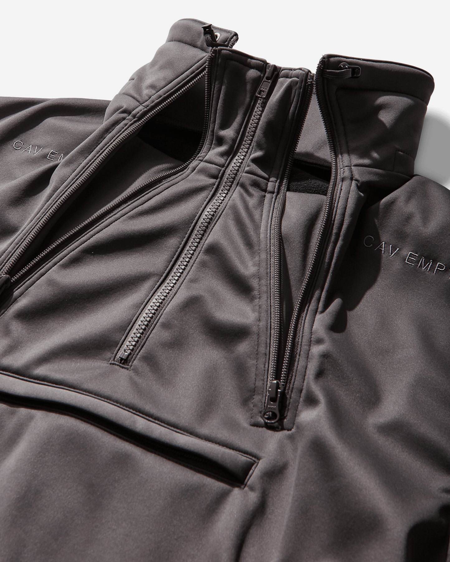 Cav Empt Fleece Back Half Zip Grey Sweatshirts Crewneck CES29CS15 GREY