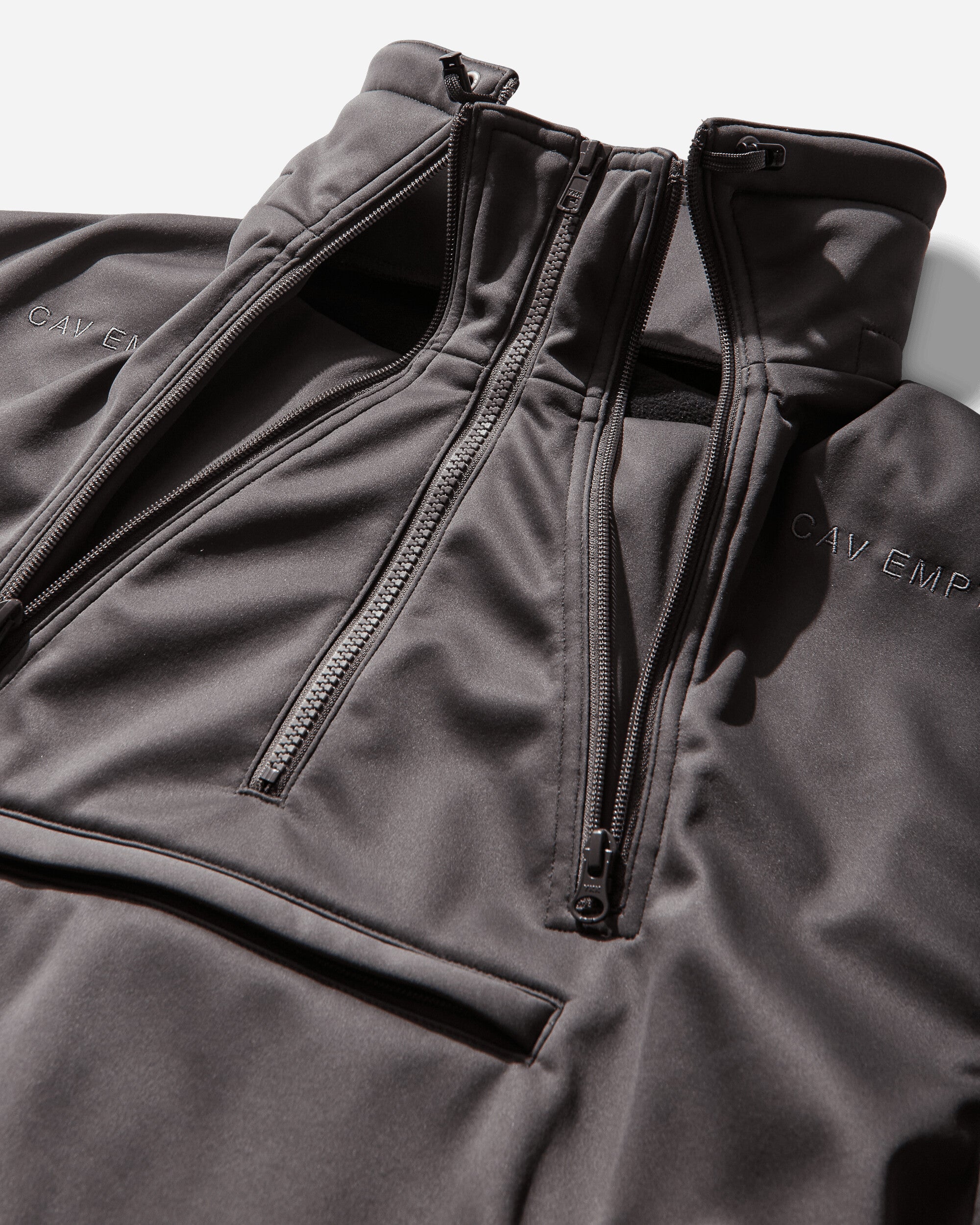 Cav Empt Fleece Back Half Zip Grey Sweatshirts Crewneck CES29CS15 GREY