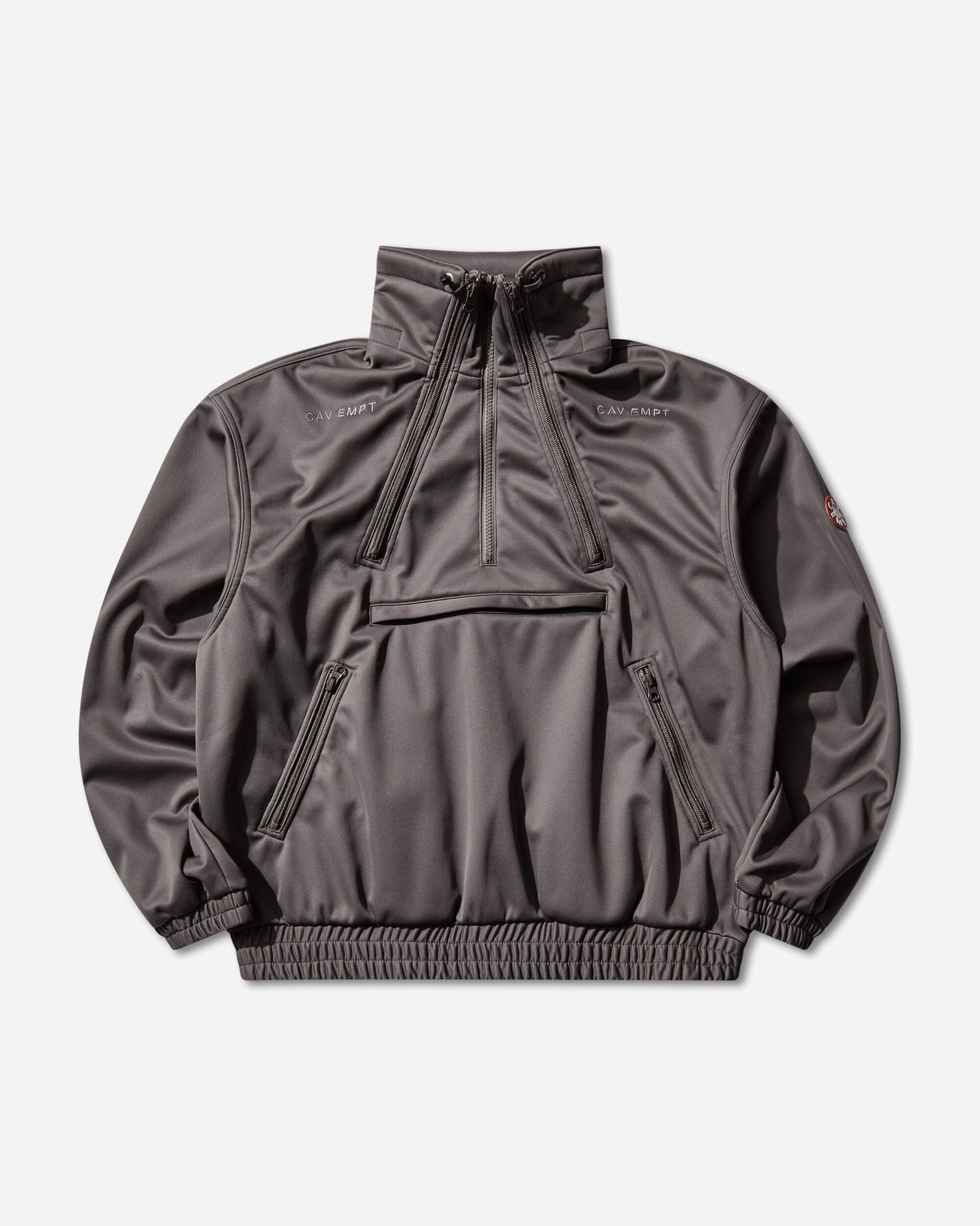 Cav Empt Fleece Back Half Zip Grey Sweatshirts Crewneck CES29CS15 GREY