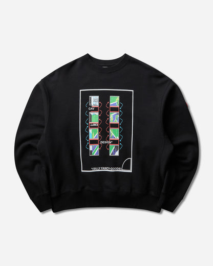 Cav Empt Md Charged Crew Neck Black Sweatshirts Crewneck CES30CS01 BLACK