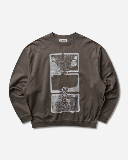 Cav Empt Md Clean Room Light Big Crew Neck Charcoal Sweatshirts Crewneck CES29CS28 CHARCOAL