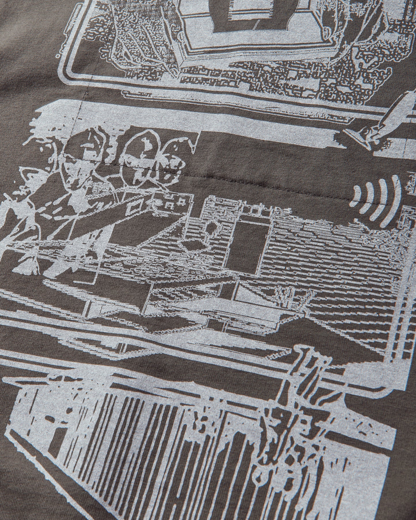 Cav Empt Md Clean Room Light Big Crew Neck Charcoal Sweatshirts Crewneck CES29CS28 CHARCOAL