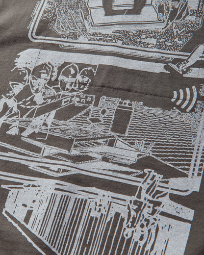 Cav Empt Md Clean Room Light Big Crew Neck Charcoal Sweatshirts Crewneck CES29CS28 CHARCOAL