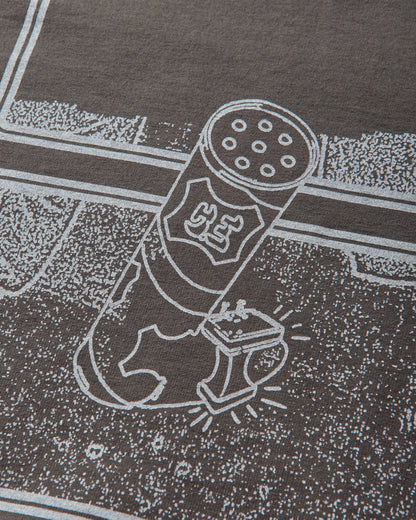 Cav Empt Md Clean Room Light Big Crew Neck Charcoal Sweatshirts Crewneck CES29CS28 CHARCOAL