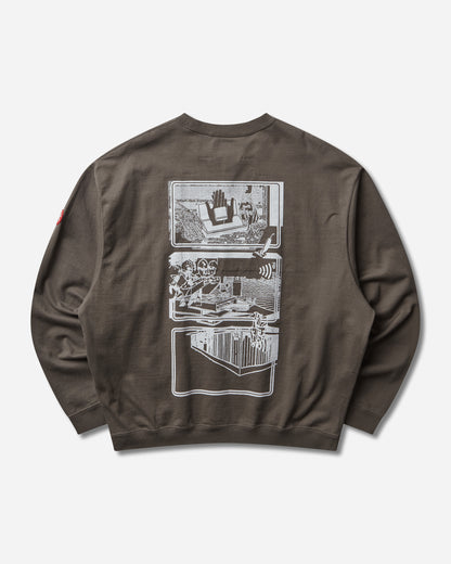 Cav Empt Md Clean Room Light Big Crew Neck Charcoal Sweatshirts Crewneck CES29CS28 CHARCOAL