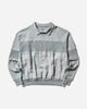 Cav Empt Overdye Collared Light Crew Neck Grey Sweatshirts Crewneck CES27CS21 GREY