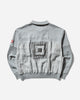 Cav Empt Overdye Collared Light Crew Neck Grey Sweatshirts Crewneck CES27CS21 GREY