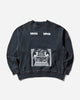 Cav Empt Overdye Md Machines Crew Neck Black Black Sweatshirts Crewneck CES27CS08 BLACK
