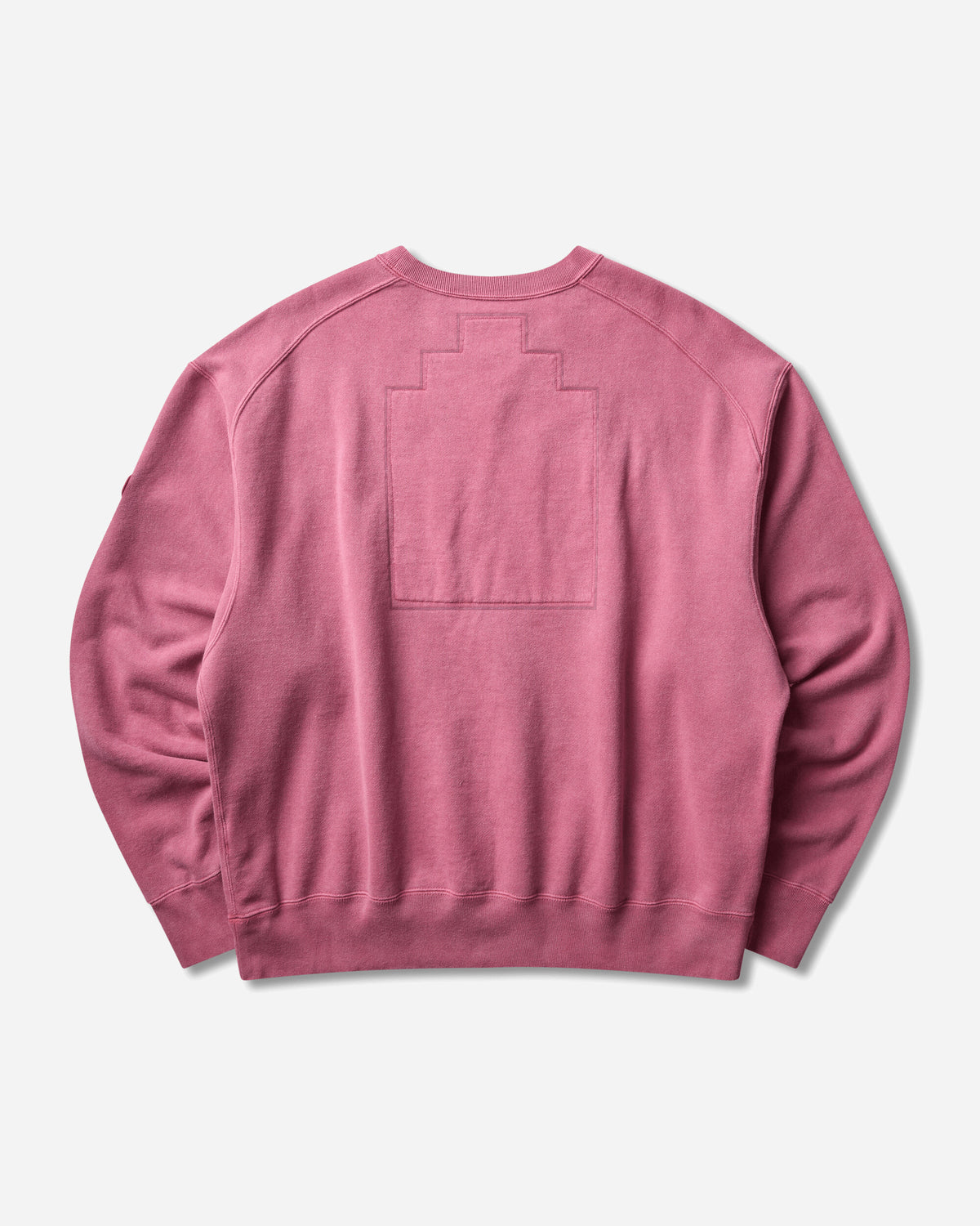 Cav Empt Overdye Panel Shoulder Crew Neck Red Red Sweatshirts Crewneck CES30CS10 RED