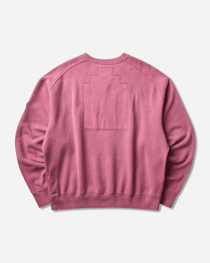 Cav Empt Overdye Panel Shoulder Crew Neck Red Red Sweatshirts Crewneck CES30CS10 RED
