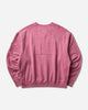 Cav Empt Overdye Panel Shoulder Crew Neck Red Red Sweatshirts Crewneck CES30CS10 RED