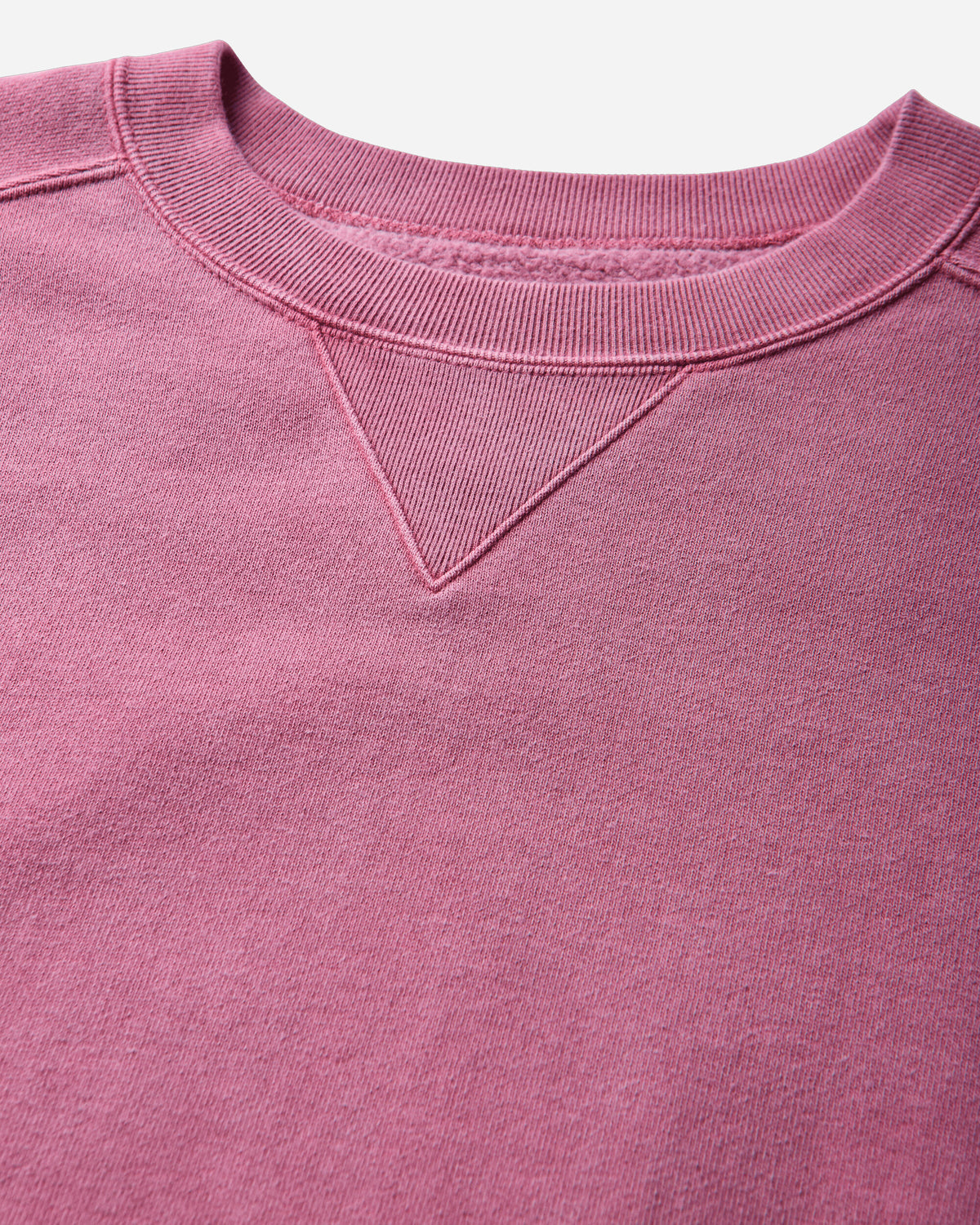 Cav Empt Overdye Panel Shoulder Crew Neck Red Red Sweatshirts Crewneck CES30CS10 RED