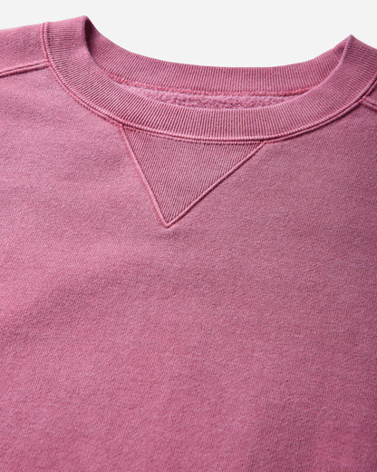 Cav Empt Overdye Panel Shoulder Crew Neck Red Red Sweatshirts Crewneck CES30CS10 RED