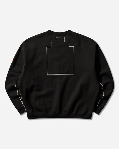 Cav Empt Solid Loose Crew Neck Black Black Sweatshirts Crewneck CES28CS12 BLACK