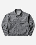 Cav Empt Washed Black Denim Trucker Jacket Grey Coats and Jackets Denim Jackets CES28JK23 GREY