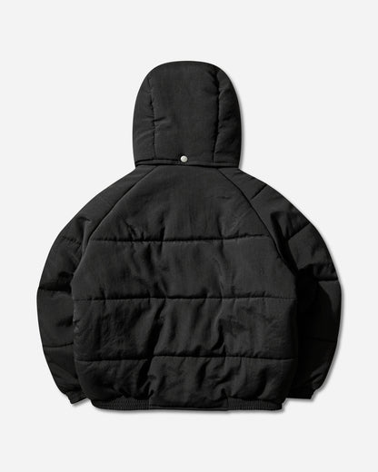 Cav Empt Diagonal Flap Puff Jacket Black Coats and Jackets Down Jackets CES28JK03 BLACK