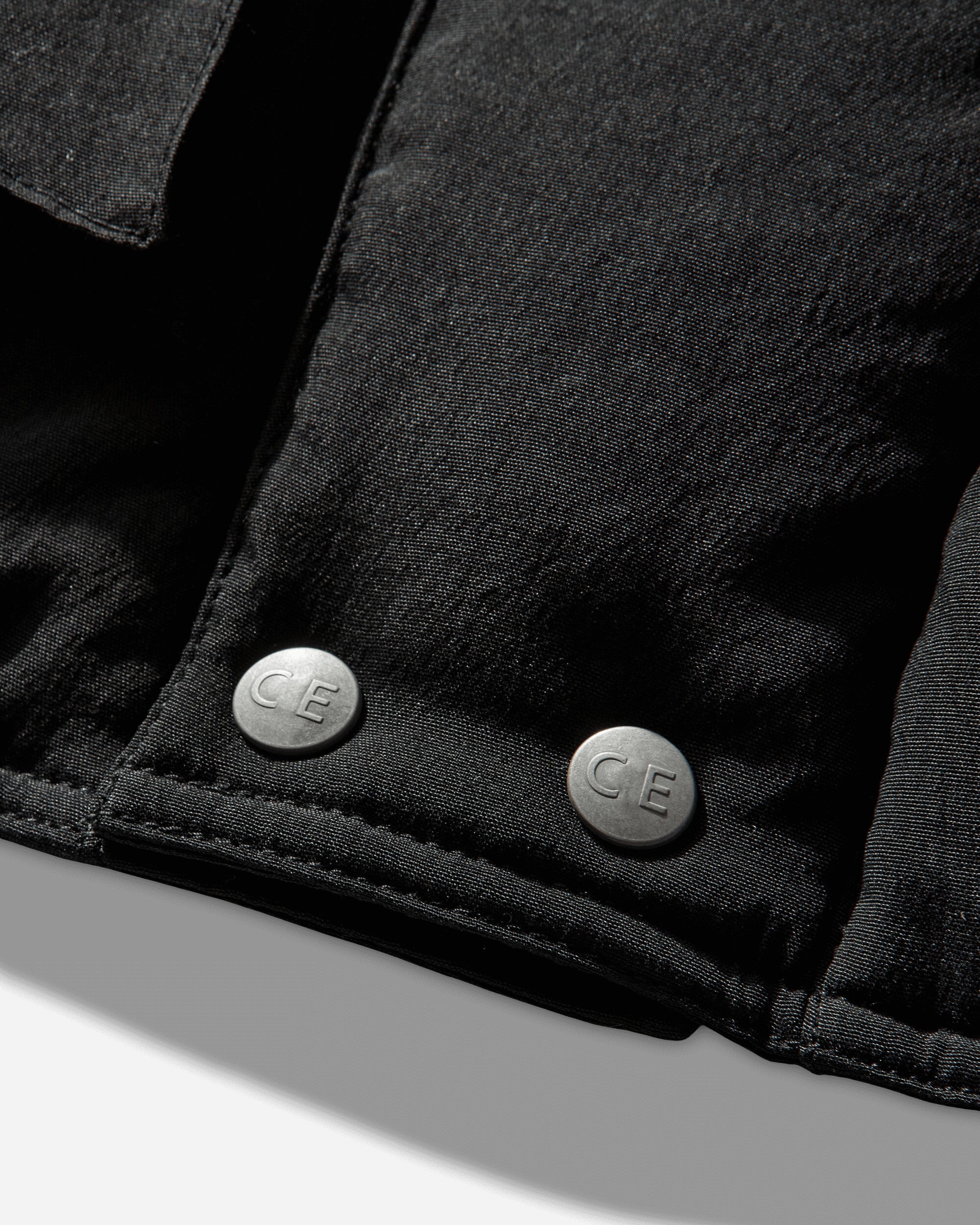 Cav Empt Diagonal Flap Puff Jacket Black Coats and Jackets Down Jackets CES28JK03 BLACK