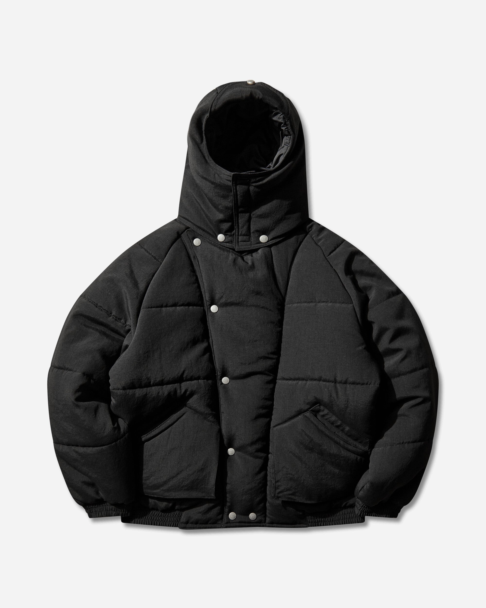 Men's Diagonal Flap Puff Jacket Black – Slam Jam®