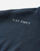Cav Empt Neck Snap Dbl Knit Hoody Navy Sweatshirts Hoodies CES28CS17 NAVY