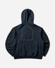 Cav Empt Neck Snap Dbl Knit Hoody Navy Sweatshirts Hoodies CES28CS17 NAVY