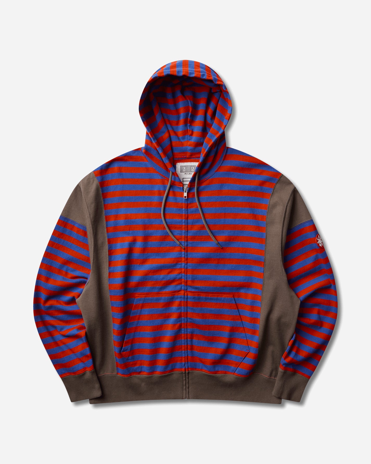 Cav Empt Side Colour Stripe Light Hoody Red Sweatshirts Hoodies CES29CS24 RED