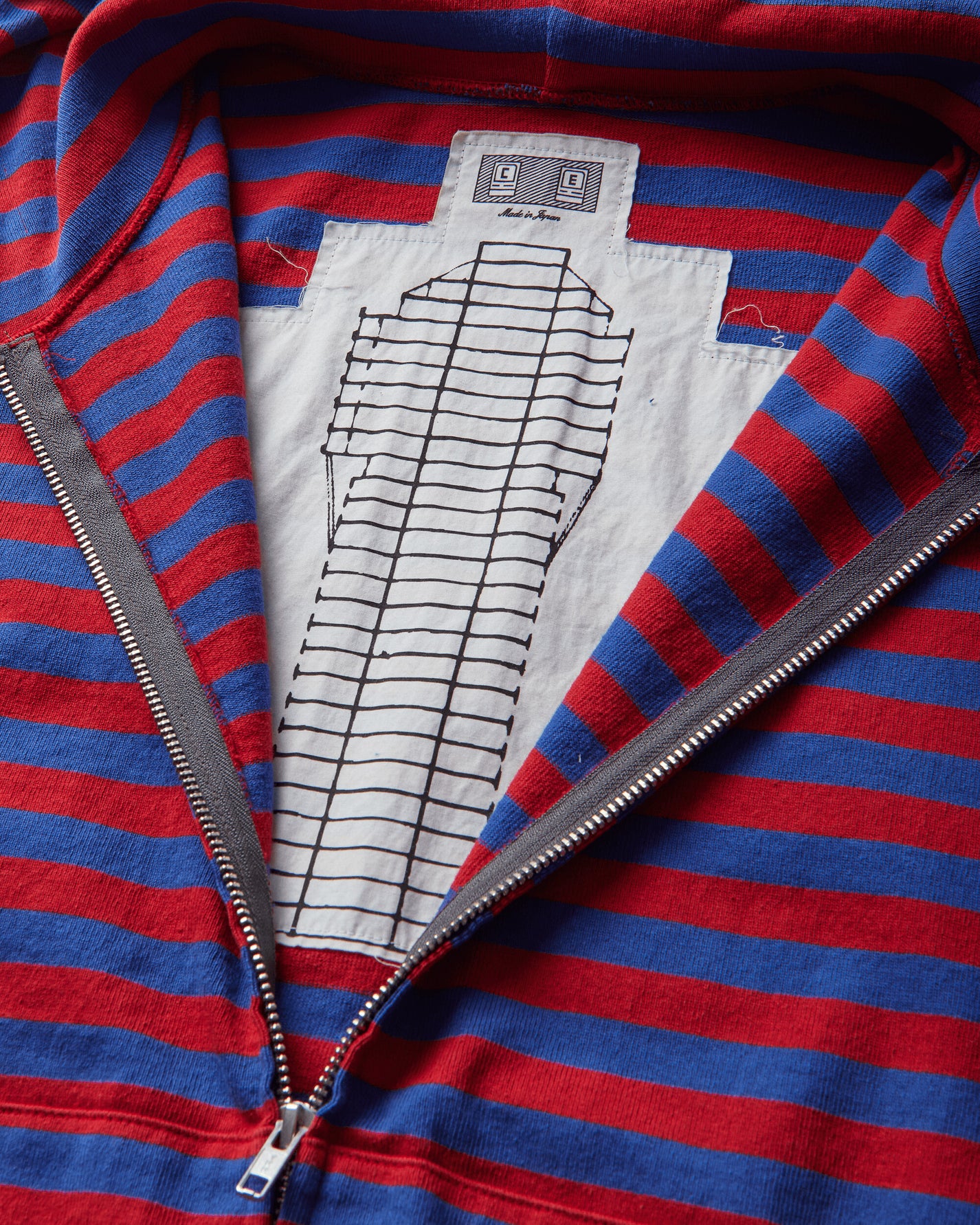Cav Empt Side Colour Stripe Light Hoody Red Sweatshirts Hoodies CES29CS24 RED