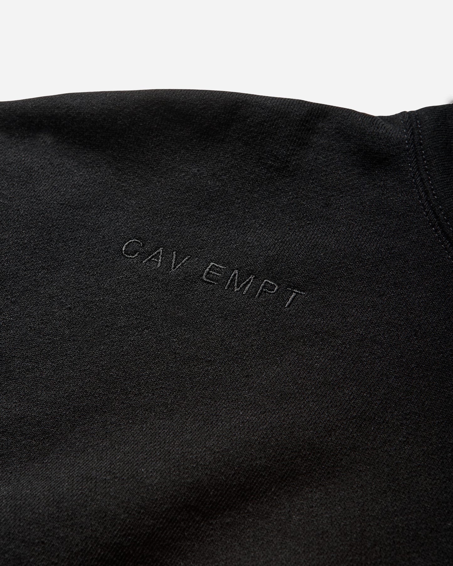Cav Empt Solid Loose Hoody Black Black Sweatshirts Hoodies CES28CS13 BLACK
