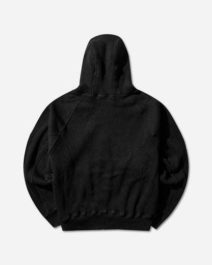 Cav Empt Wide Rib Big Heavy Zip Hoody Black Sweatshirts Hoodies CES29CS14 BLACK