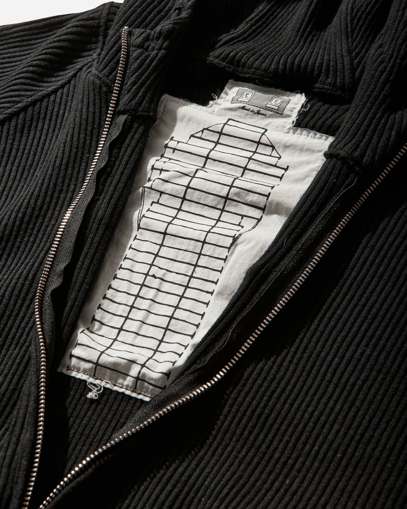 Cav Empt Wide Rib Big Heavy Zip Hoody Black Sweatshirts Hoodies CES29CS14 BLACK