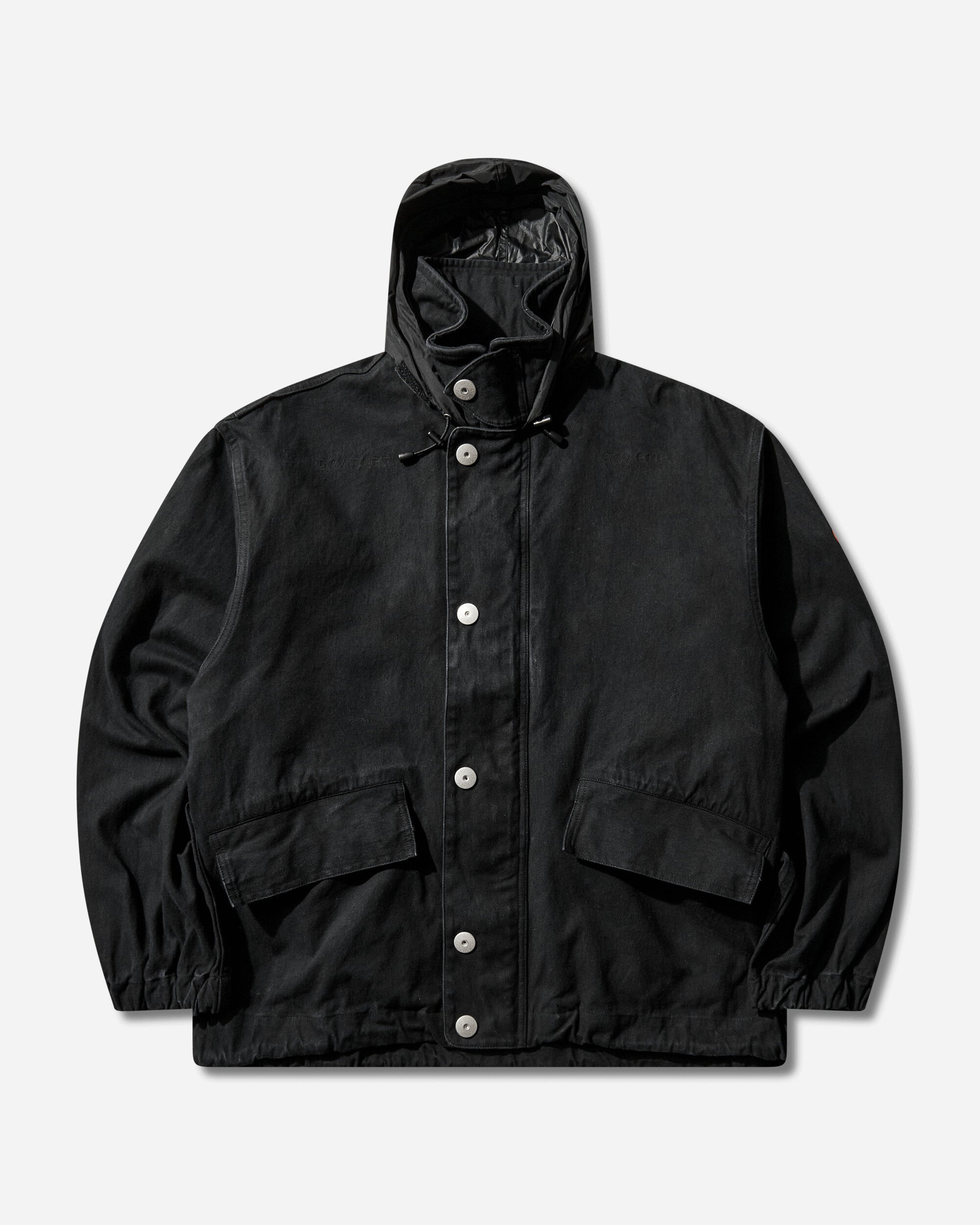 Cav Empt Canvas Casual Zip Jacket Black Coats and Jackets Jackets CES29JK10 BLACK