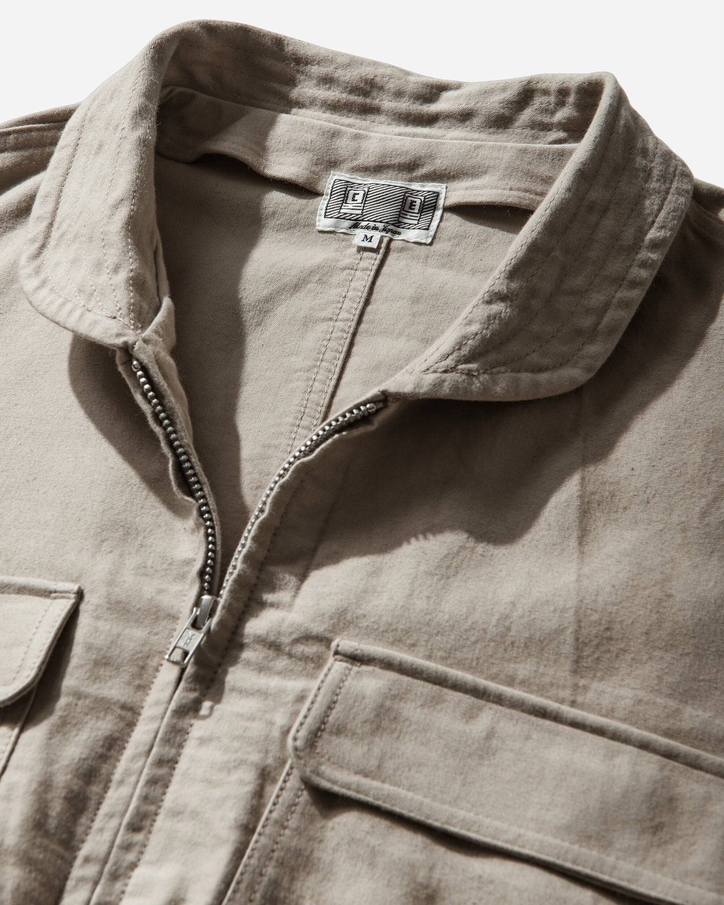 Cav Empt Casual Zip Short Jacket Beige Coats and Jackets Jackets CES29JK12 BEIGE