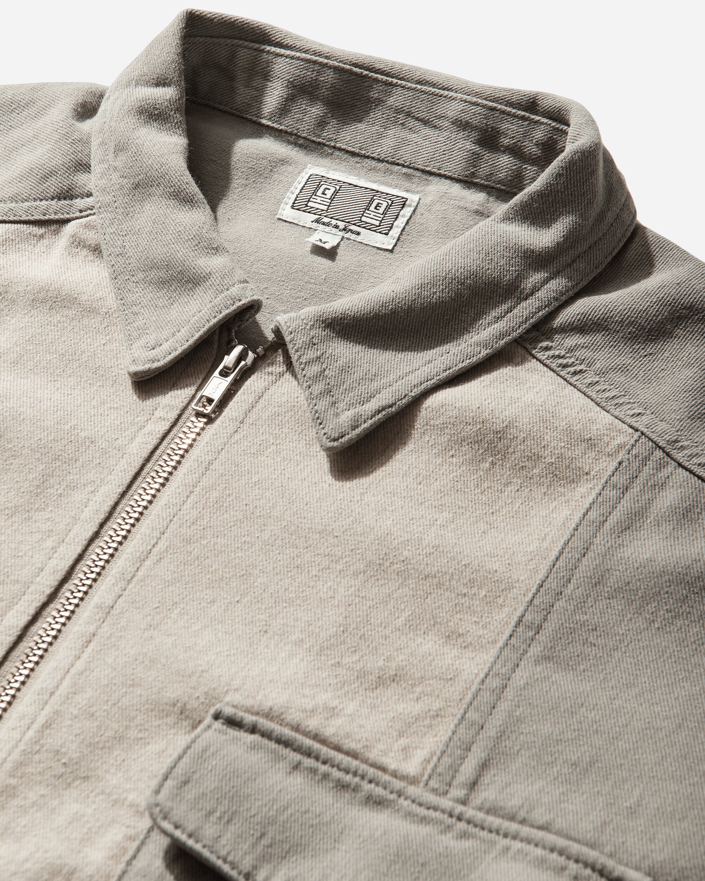 Cav Empt Stripe Cut Short Shirt Jacket Grey Coats and Jackets Jackets CES29JK21 GREY