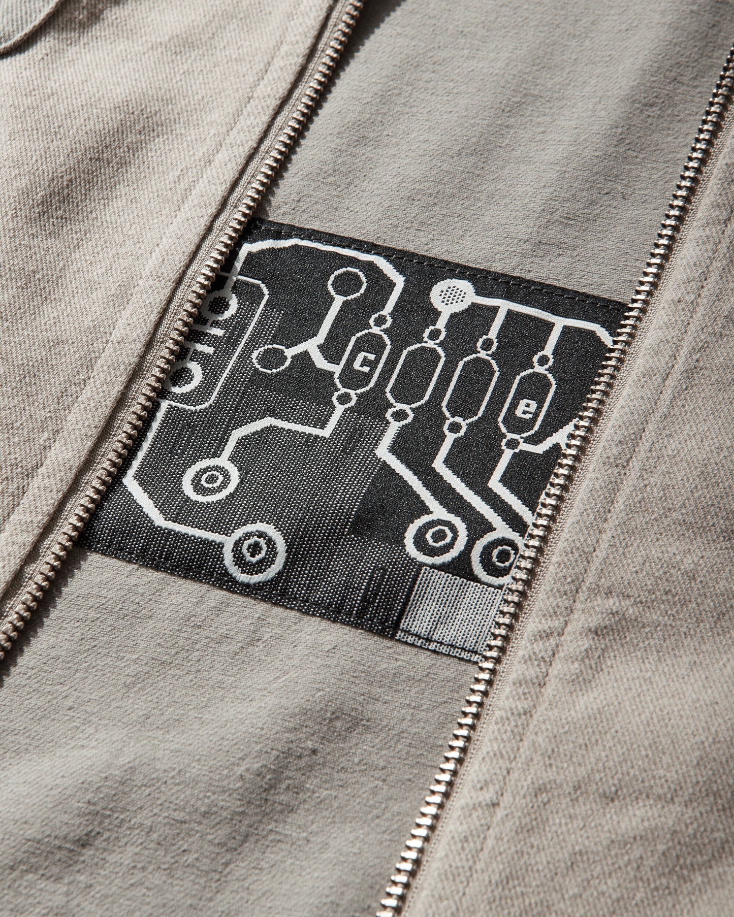 Cav Empt Stripe Cut Short Shirt Jacket Grey Coats and Jackets Jackets CES29JK21 GREY