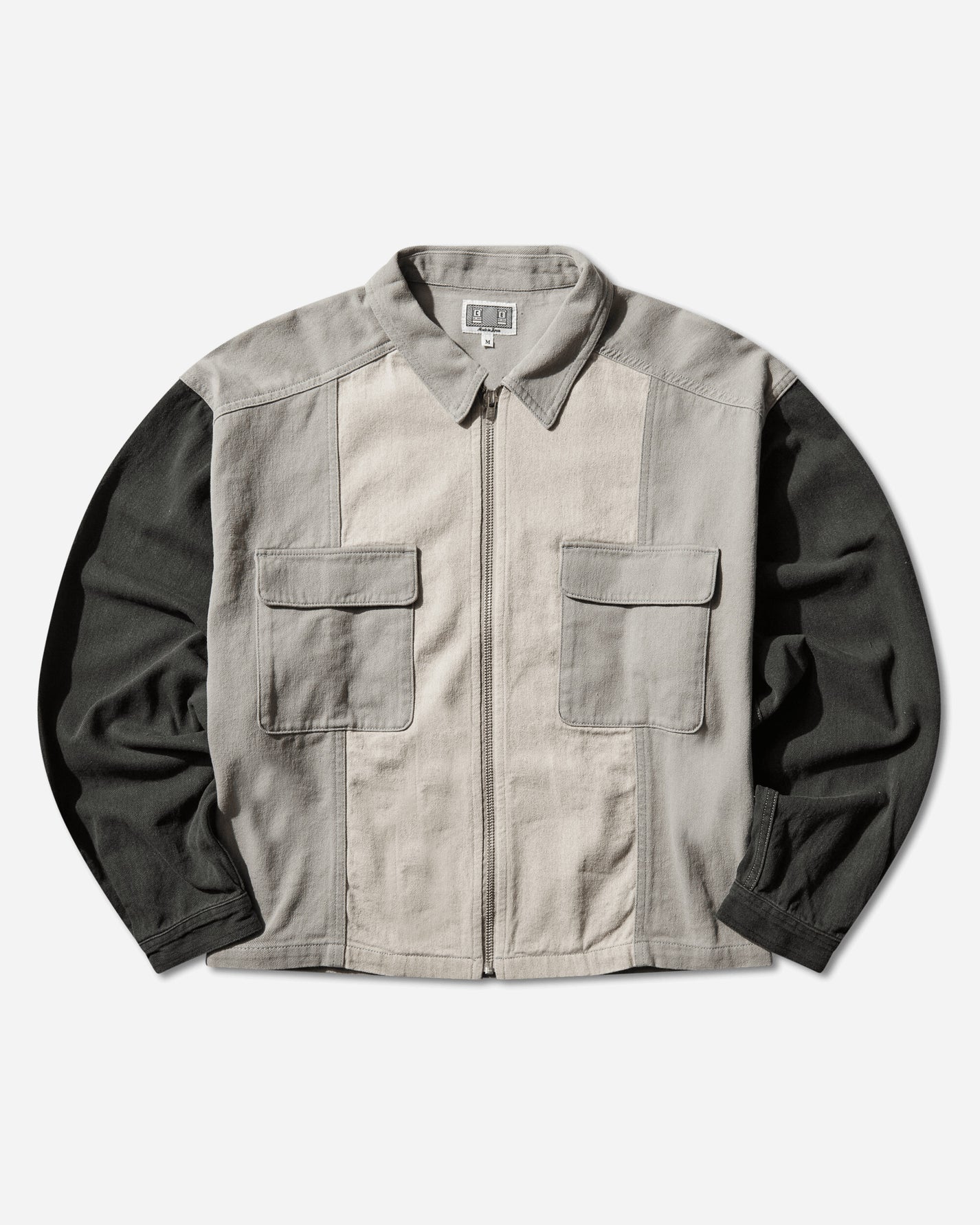 Cav Empt Stripe Cut Short Shirt Jacket Grey Coats and Jackets Jackets CES29JK21 GREY
