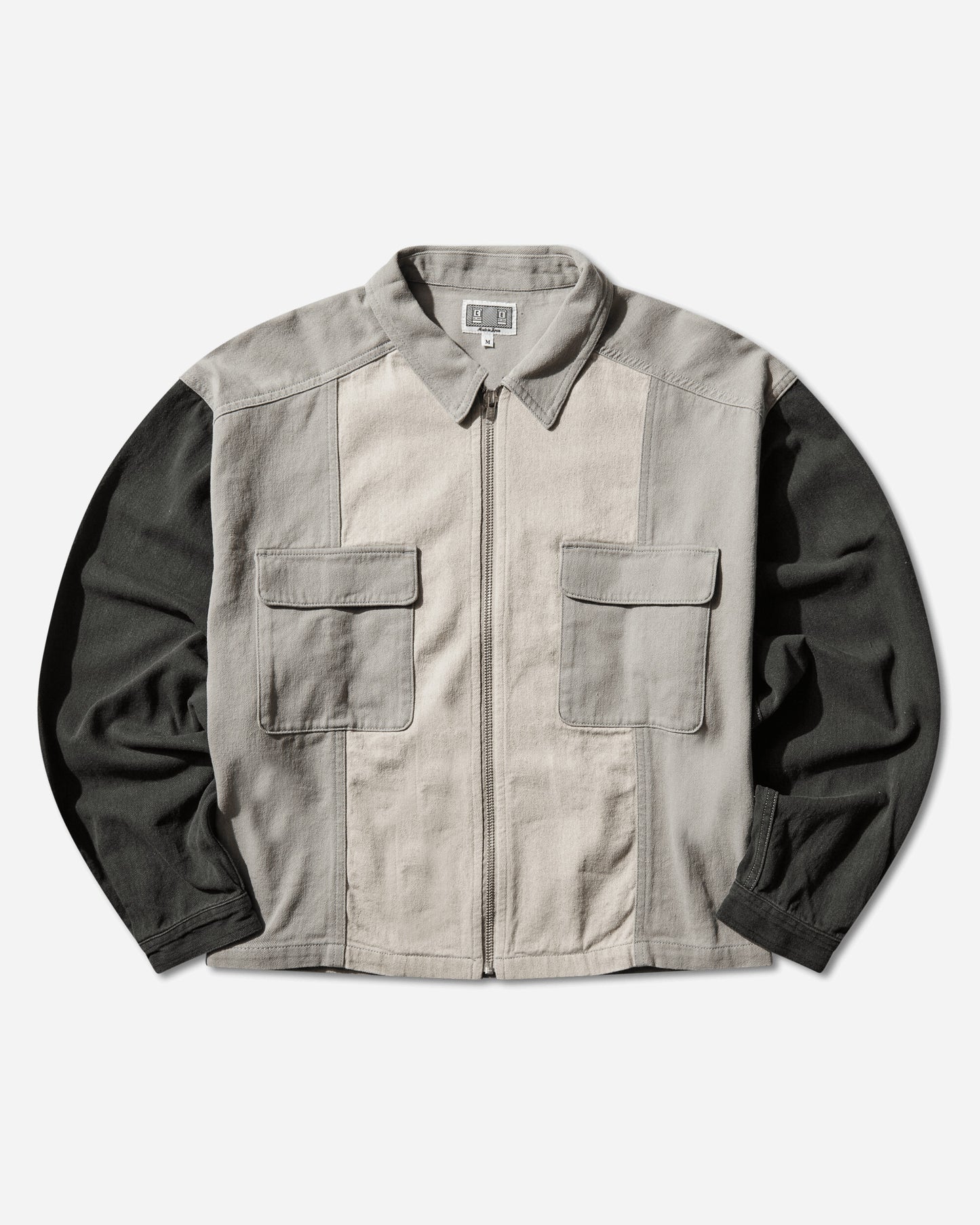 Cav Empt Stripe Cut Short Shirt Jacket Grey Coats and Jackets Jackets CES29JK21 GREY