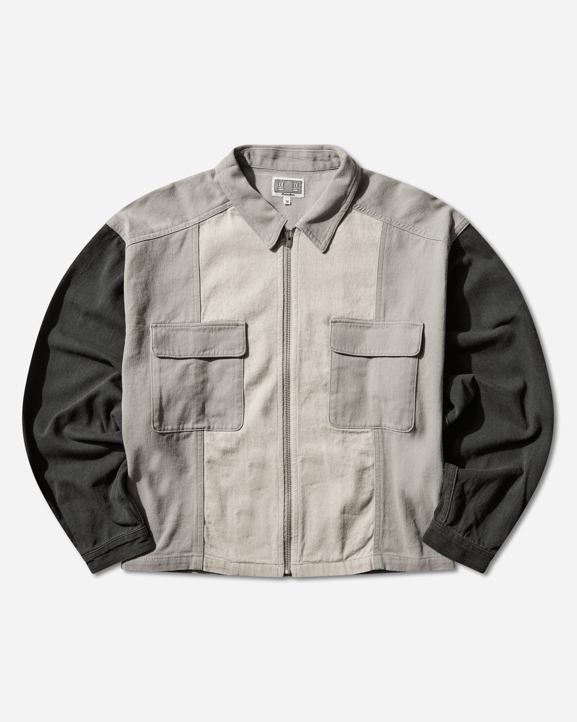Cav Empt Stripe Cut Short Shirt Jacket Grey Coats and Jackets Jackets CES29JK21 GREY
