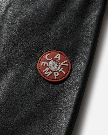 Cav Empt Community Leather Jacket Grey Black Coats and Jackets Leather Jackets CES29JK02 GREYBLACK