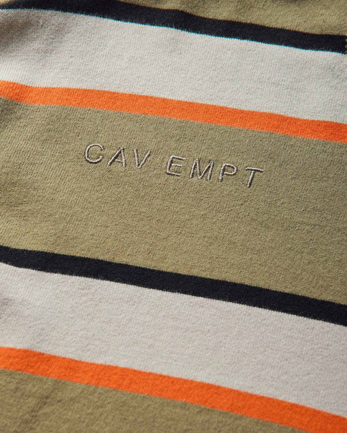Cav Empt Distinction Stripe Long Sleeve T Green T-Shirts Longsleeve CES30LT03 GREEN