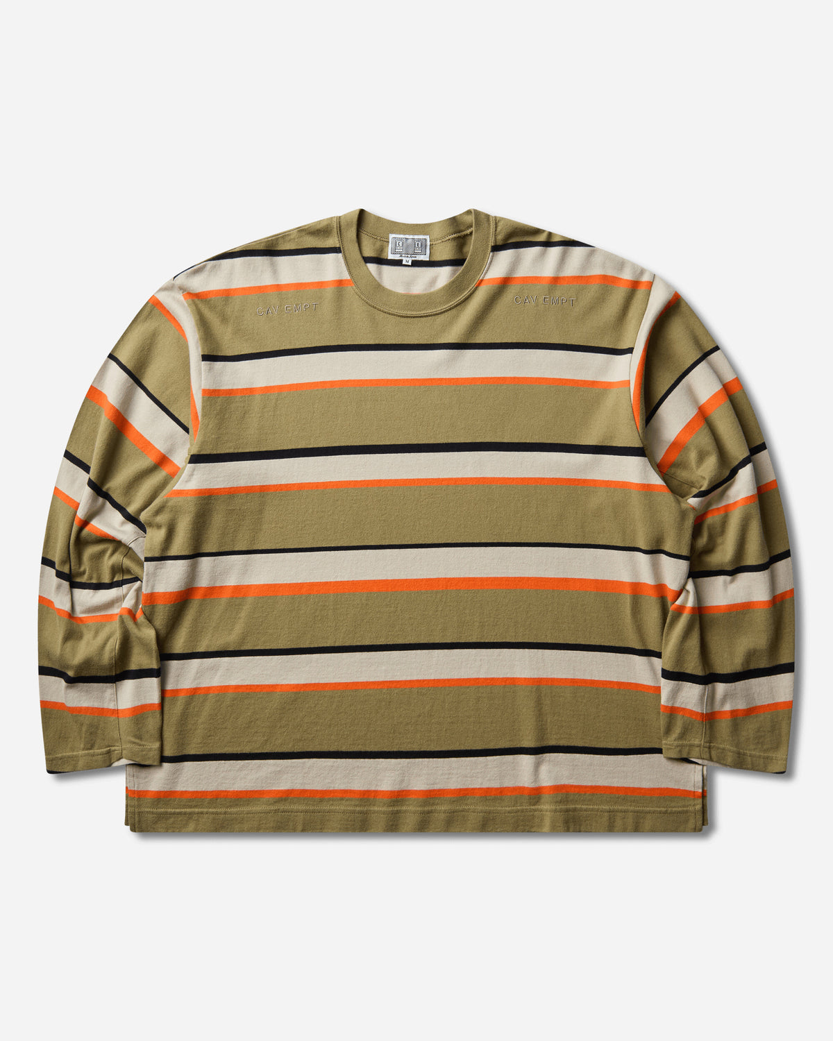 Cav Empt Distinction Stripe Long Sleeve T Green T-Shirts Longsleeve CES30LT03 GREEN
