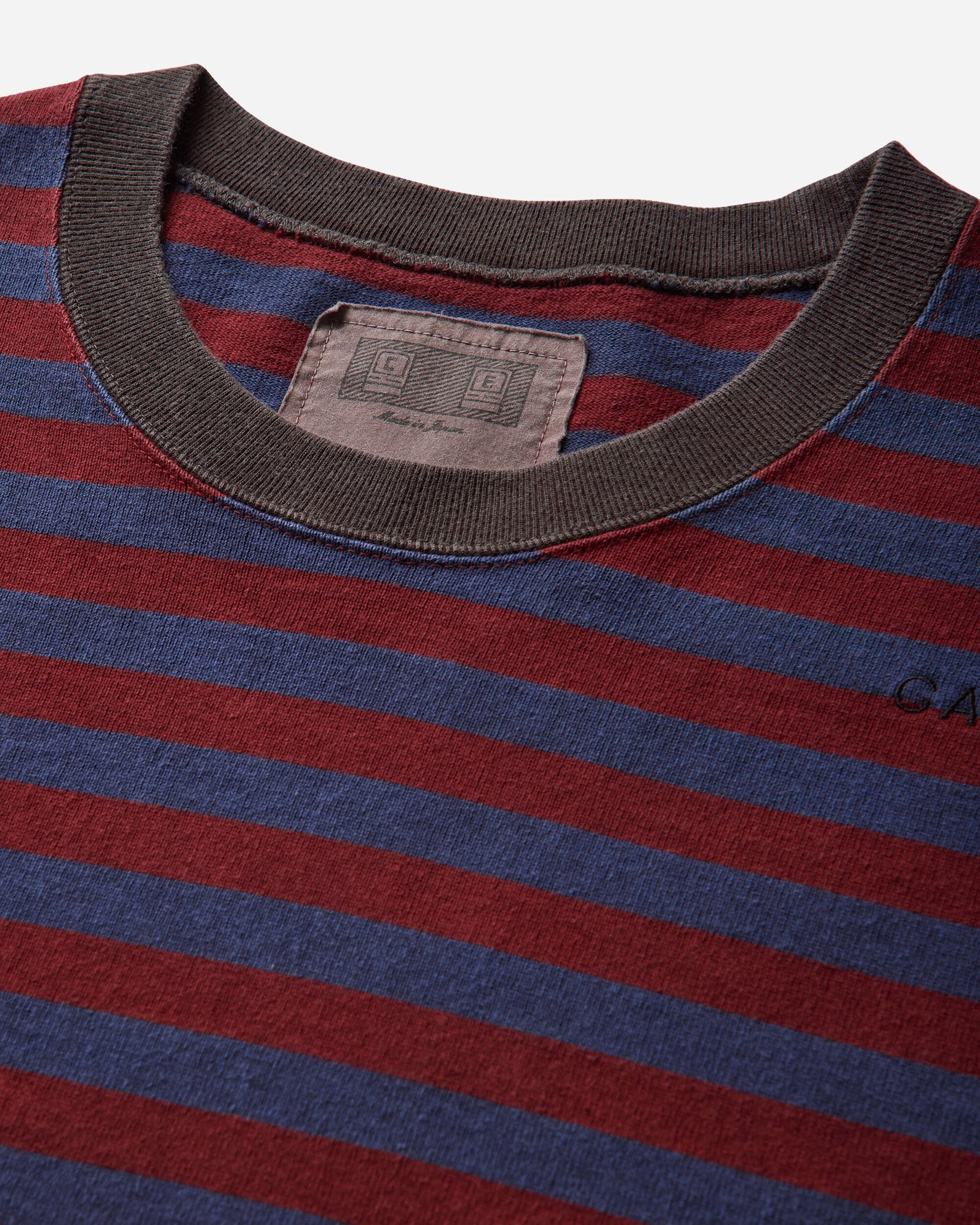 Cav Empt Overdye Stripe Long Sleeve Brown T-Shirts Longsleeve CES29CS26 BROWN