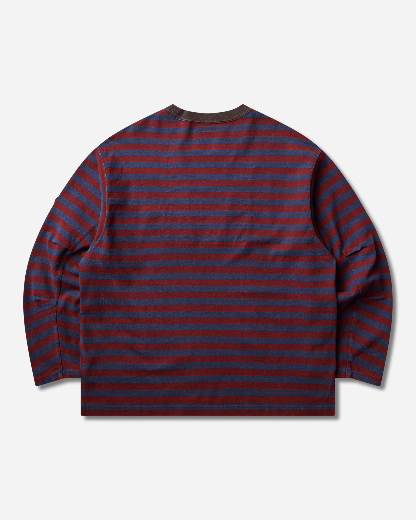 Cav Empt Overdye Stripe Long Sleeve Brown T-Shirts Longsleeve CES29CS26 BROWN