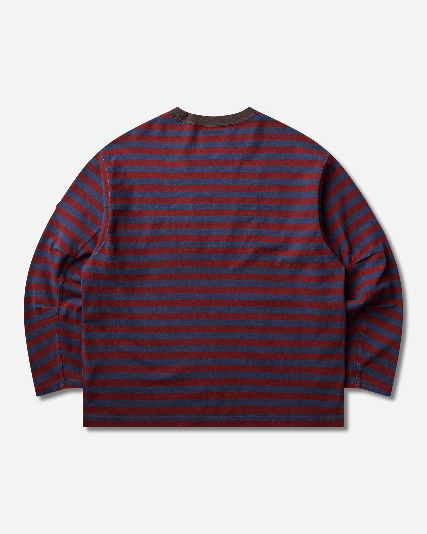 Cav Empt Overdye Stripe Long Sleeve Brown T-Shirts Longsleeve CES29CS26 BROWN