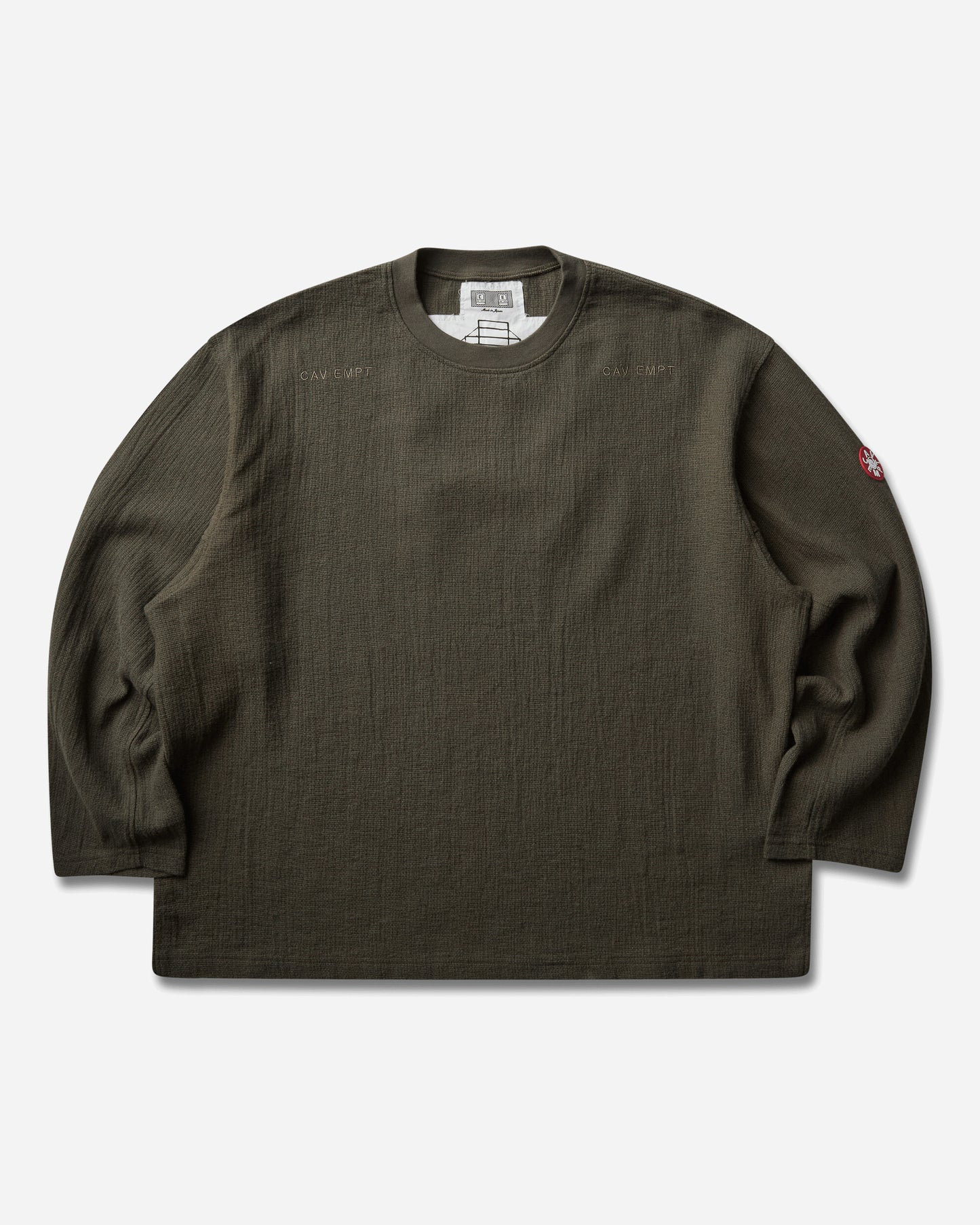 Cav Empt Washed Cl Long Sleeve Khaki T-Shirts Longsleeve CES29CS29 KHAKI