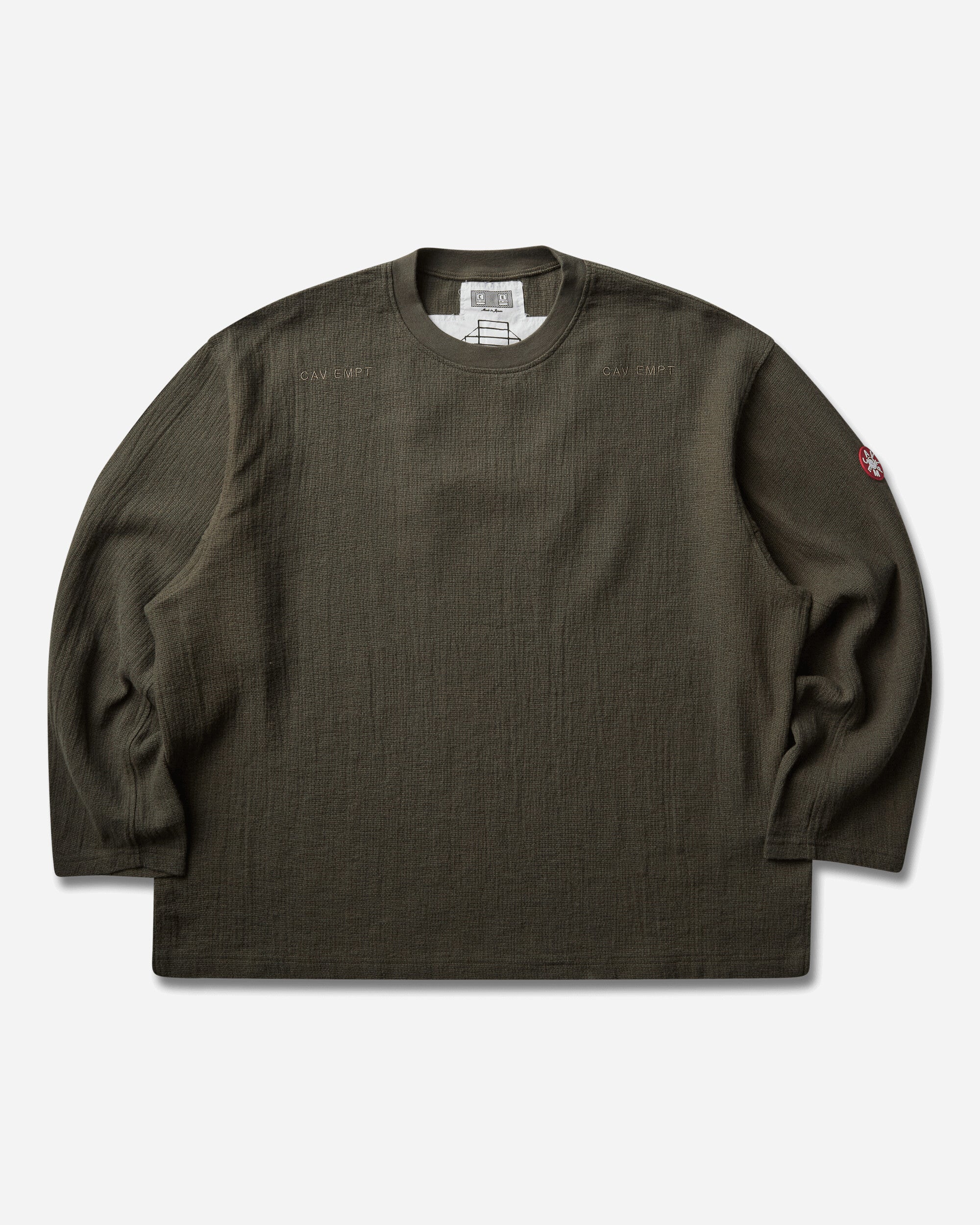Cav Empt Washed Cl Long Sleeve Khaki T-Shirts Longsleeve CES29CS29 KHAKI