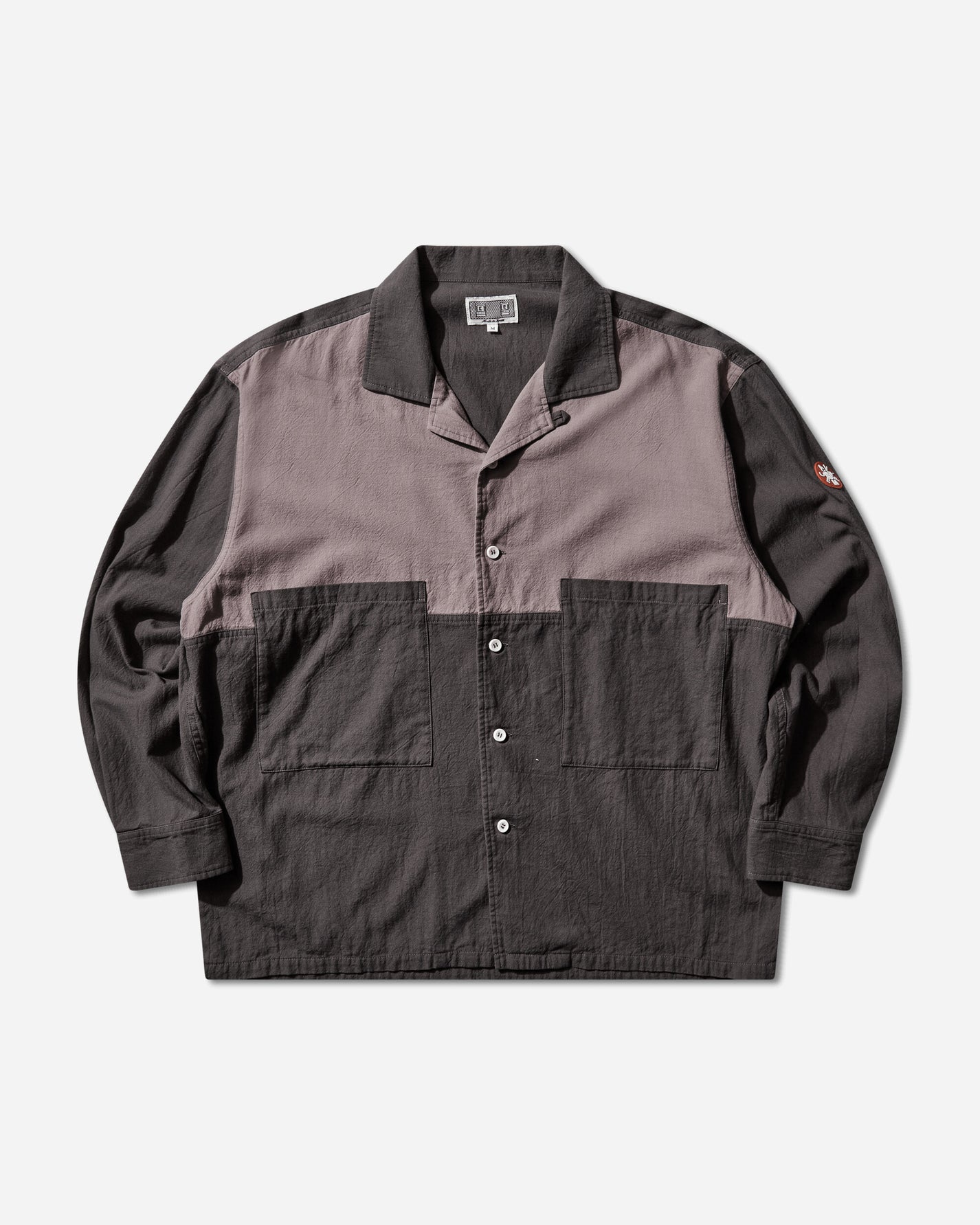 Cav Empt Coloured Cotton Twill Open Shirt Charcoal Shirts Longsleeve Shirt CES29SH04 CHARCOAL