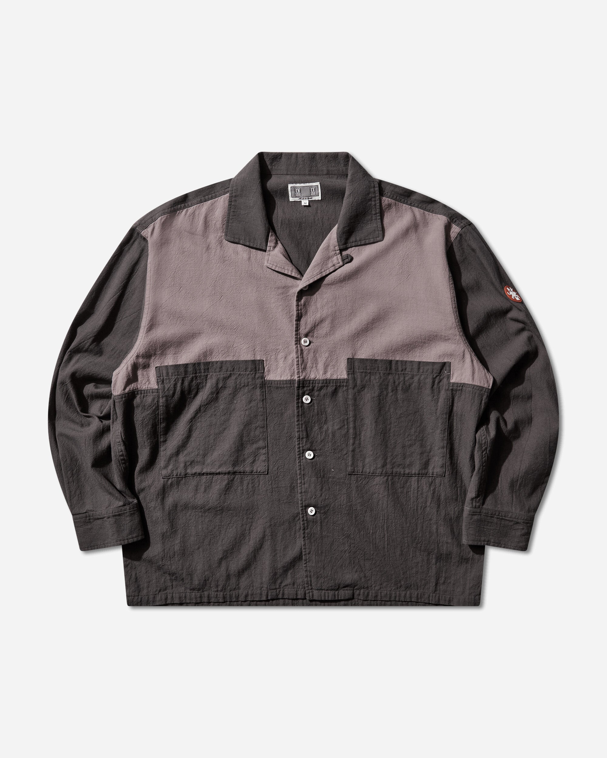 Cav Empt Coloured Cotton Twill Open Shirt Charcoal Shirts Longsleeve Shirt CES29SH04 CHARCOAL