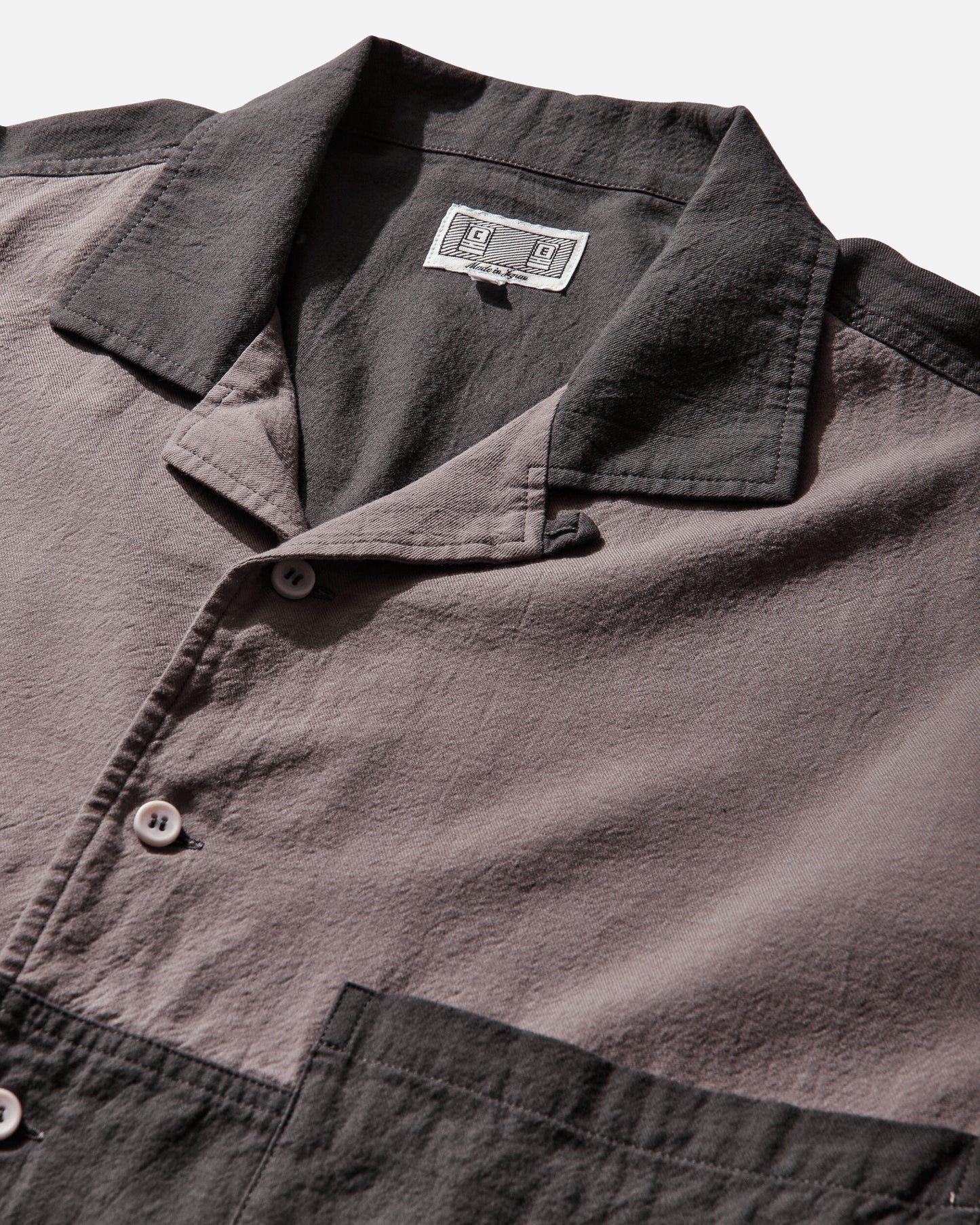Cav Empt Coloured Cotton Twill Open Shirt Charcoal Shirts Longsleeve Shirt CES29SH04 CHARCOAL
