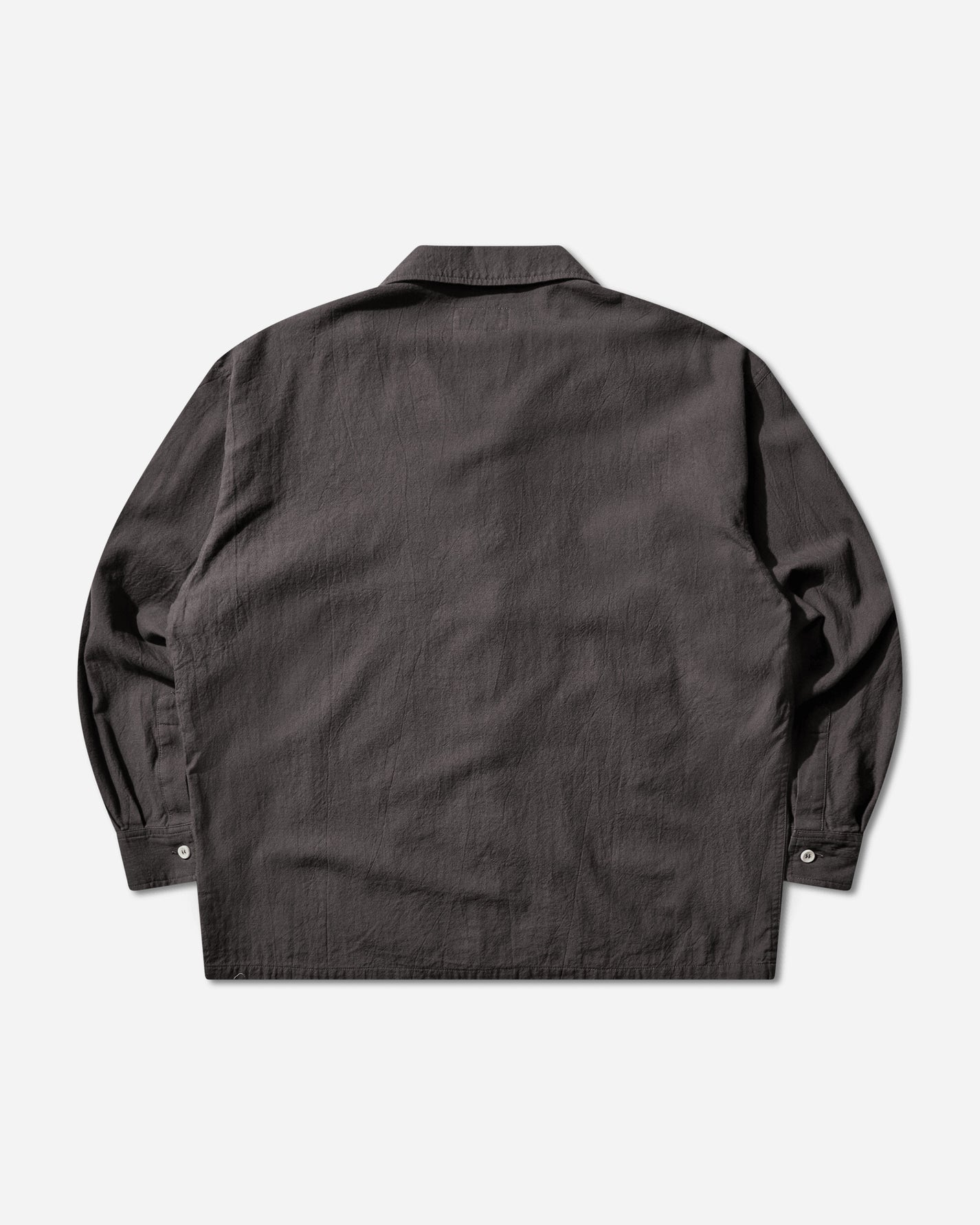 Cav Empt Coloured Cotton Twill Open Shirt Charcoal Shirts Longsleeve Shirt CES29SH04 CHARCOAL